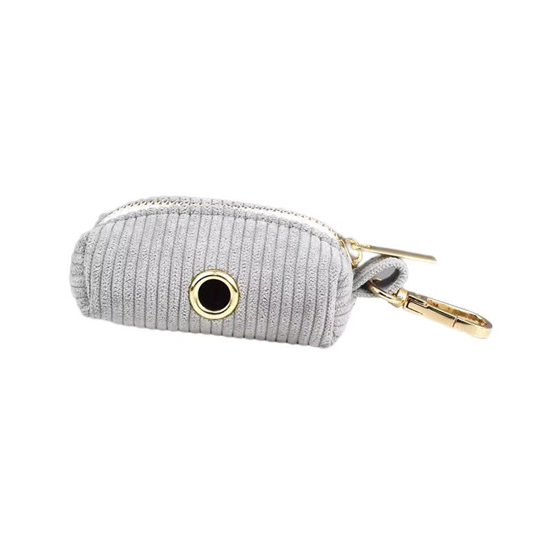 Light Grey Corduroy Dog Collar and Leash Set for Dogs Custom Engraved Nameplate Pet Supplies Dog Leash Corduroy06